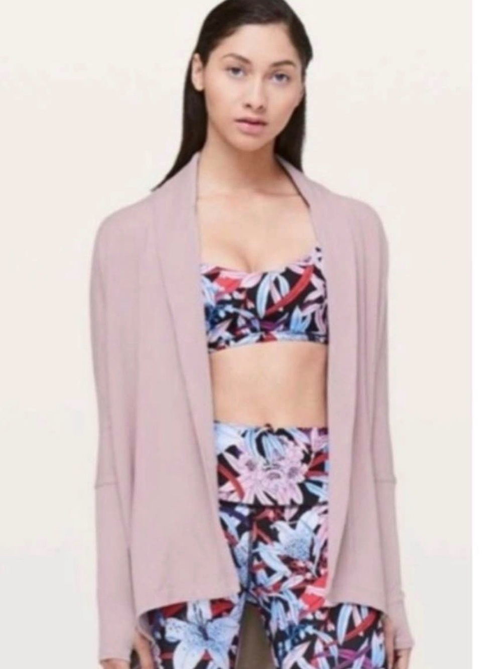 lululemon athletica Open-Front Lightweight Jacket in Dusty Mauve - Picture 3 of 3